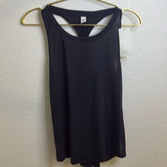 NWT- All in Motion- essential black tank with twist back – women’s size small - Picture 1 of 8